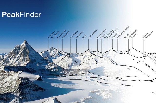 PeakFinder App (c) www.peakfinder.org